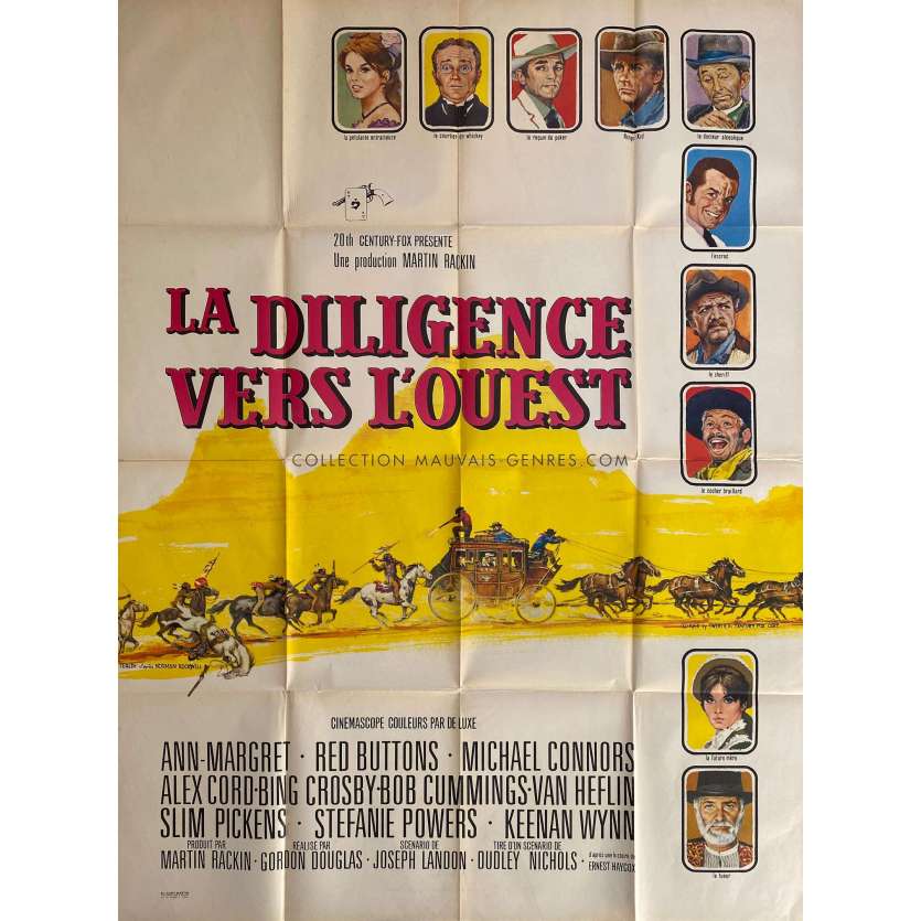 LA DILIGENCE VERS L'OUEST Affiche de film- 120x160 cm. - 1966 - Ann-Margret, Gordon Douglas