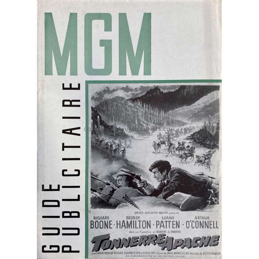 TONNERRE APACHE Dossier de presse 6p - 21x30 cm. - 1961 - Richard Boone, Joseph M. Newman