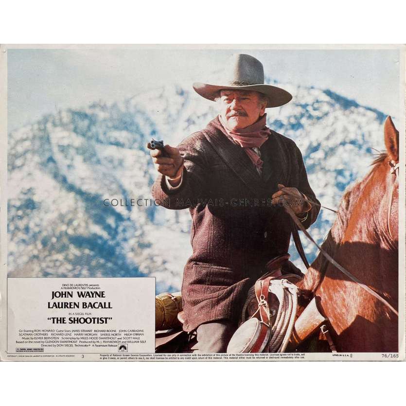 THE SHOOTIST Lobby Card- 11x14 in. - 1976 - Don Siegel, John Wayne