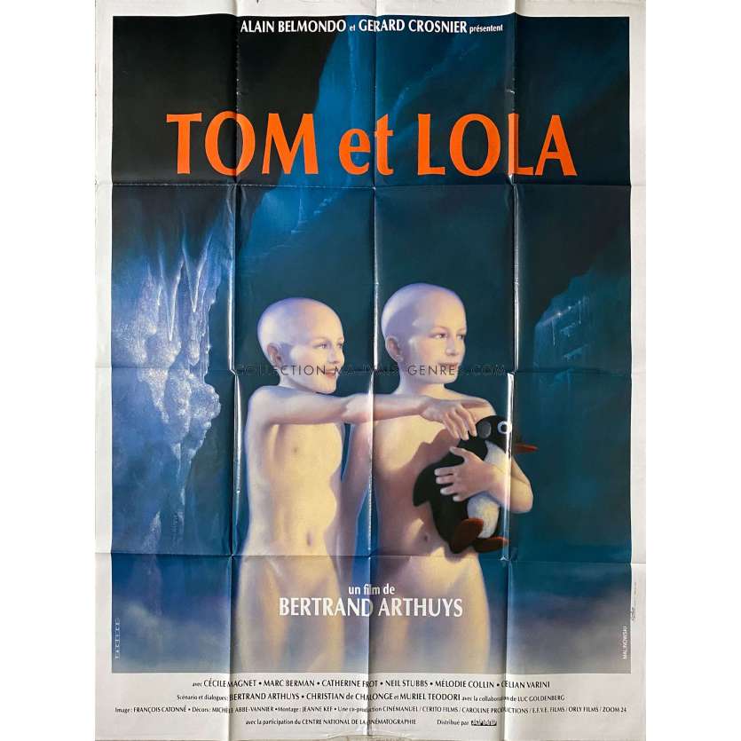 TOM AND LOLA Movie Poster- 47x63 in. - 1990 - Bertrand Arthuys, Cécile Magnet -