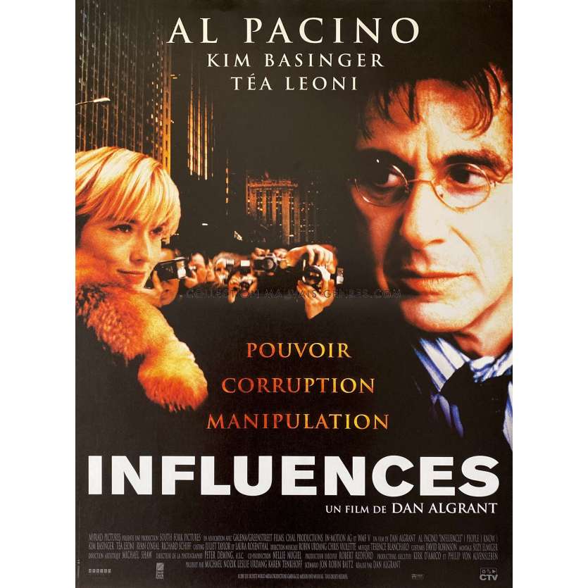 INFLUENCES Affiche de film- 40x54 cm. - 2002 - Al Pacino, Daniel Algrant -