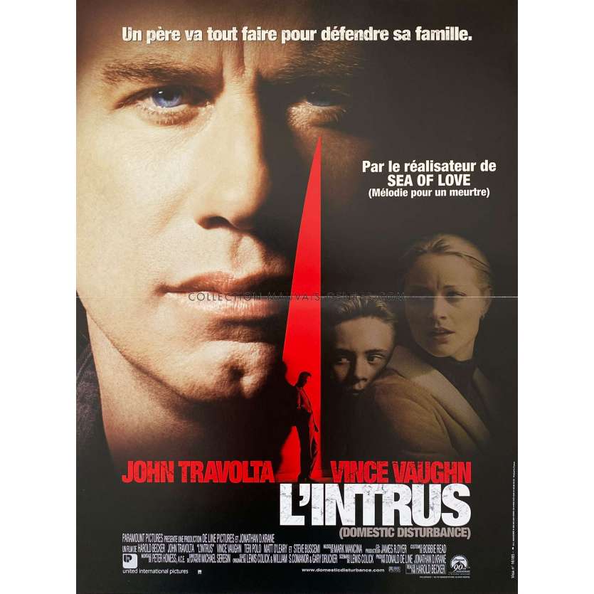 L'INTRUS Affiche de film- 40x54 cm. - 2001 - John Travolta, Harold Becker -