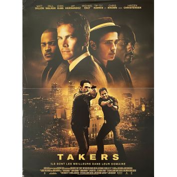 TAKERS Affiche de film- 40x54 cm. - 2010 - Paul Walker, Idris Elba, John Luessenhop -