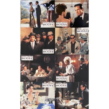 BUGSY Photos de film x8 - 21x30 cm. - 1991 - Warren Beatty, Annette Bening, Barry Levinson -