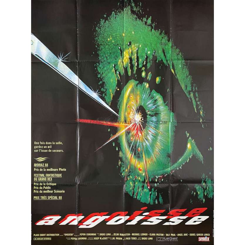 ANGOISSE (1987) Affiche de film- 120x160 cm. - 1987 - Zelda Rubinstein, Bigas Luna -