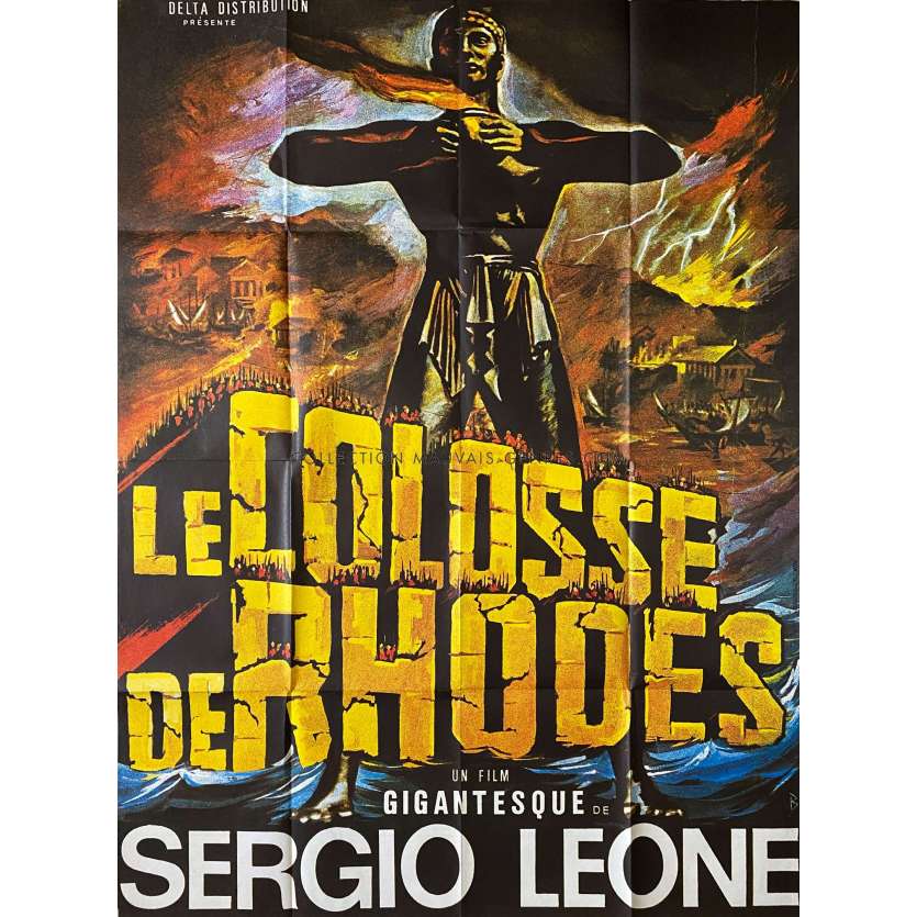 THE COLOSSUS OF RHODES Movie Poster- 47x63 in. - 1961 - Sergio Leone, Lea Massari - Sword-and-sandal