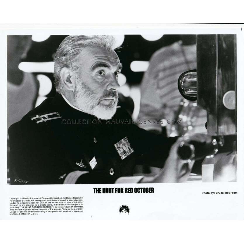 A LA POURSUITE D'OCTOBRE ROUGE Photo de presse 5157-34 - 20x25 cm. - 1990 - Sean Connery, John McTiernan