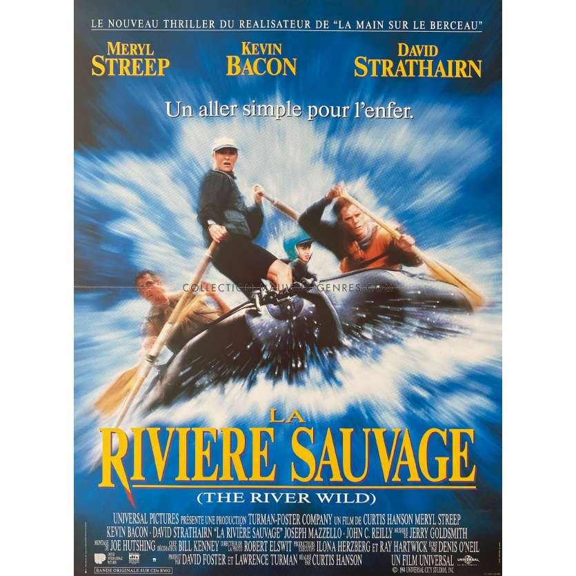 THE RIVER WILD Movie Poster- 15x21 in. - 1994 - Curtis Hanson, Meryl Streep - erotic