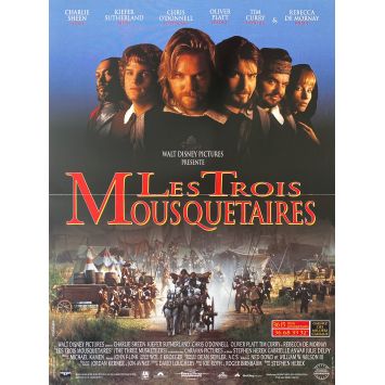 LES TROIS MOUSQUETAIRES Affiche de film- 40x54 cm. - 1993 - Charlie Sheen, Stephen Herek