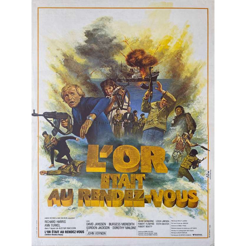 L'OR ETAIT AU RENDEZ-VOUS Affiche de film- 40x54 cm. - 1977 - Richard Harris, Ashley Lazarus