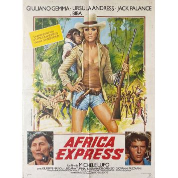 AFRICA EXPRESS Affiche de film- 60x80 cm. - 1975 - Ursula Andress, Jack Palance, Michele Lupo