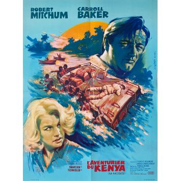 L'AVENTURIER DU KENYA Affiche de film- 60x80 cm. - 1965 - Robert Mitchum, Ronald Neame