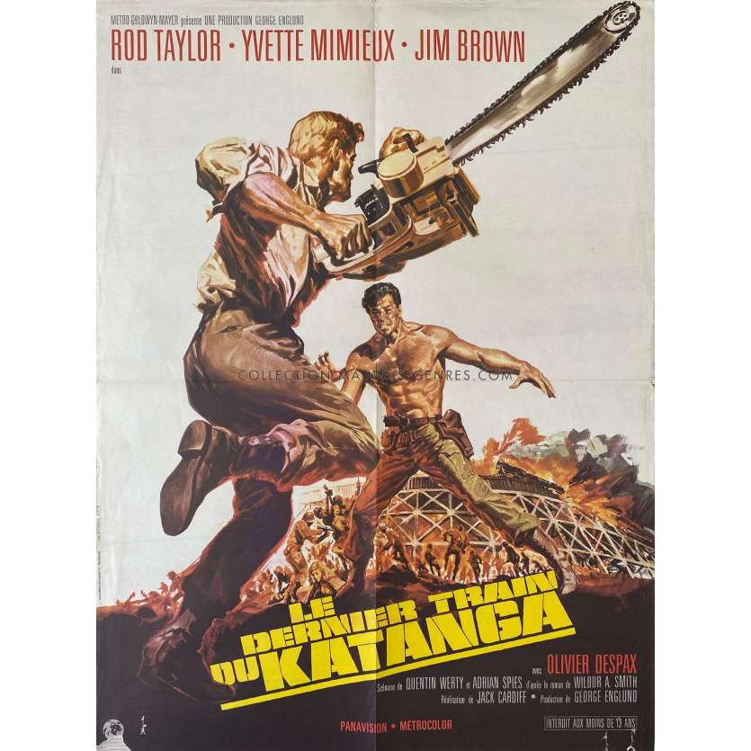 THE MERCENARIES Movie Poster- 23x32 in. - 1968 - Jack Cardiff, Rod Taylor - erotic