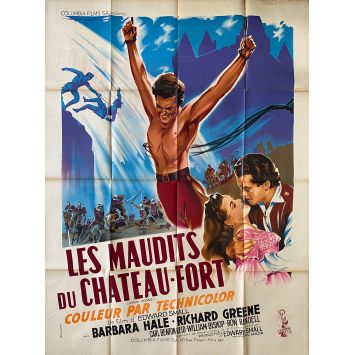 LES MAUDITS DU CHATEAU FORT Affiche de film- 120x160 cm. - 1951 - Barbara Hale, Phil Karlson