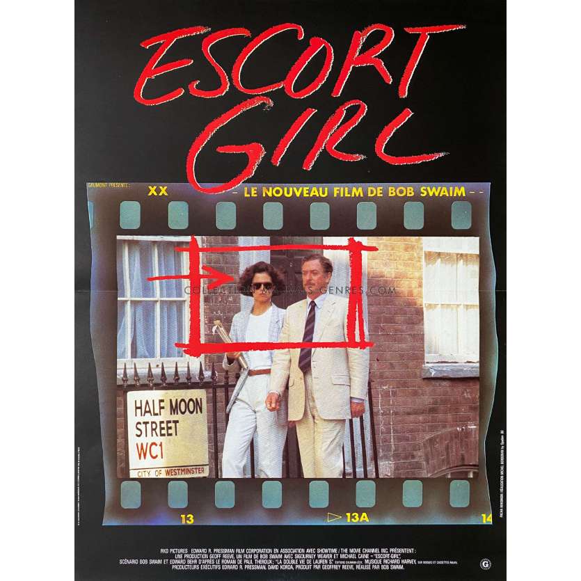 ESCORT GIRL Affiche de film- 40x54 cm. - 1986 - Sigourney Weaver, Bob Swaim