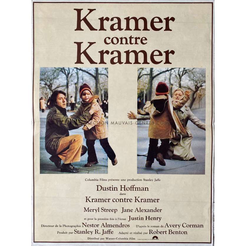 KRAMER CONTRE KRAMER Affiche de film- 40x54 cm. - 1979 - Dustin Hoffman, Robert Benton