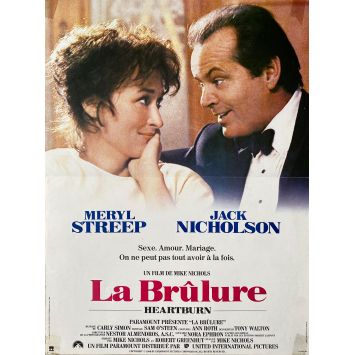 LA BRULURE Affiche de film- 40x54 cm. - 1986 - Jack Nicholson, Meryl Streep, Mike Nichols