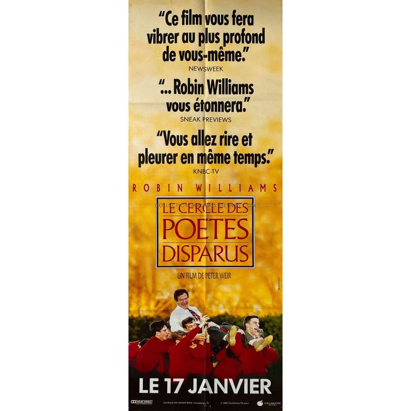 LE CERCLE DES POETES DISPARUS Affiche de film- 60x160 cm. - 1989 - Robin Williams, Peter Weir