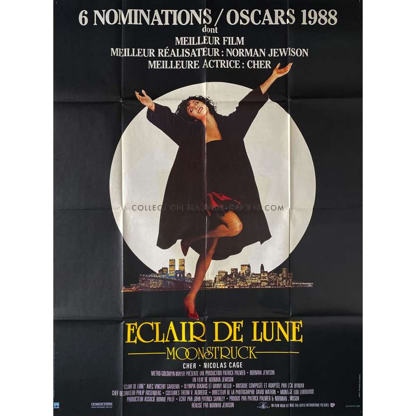 ECLAIR DE LUNE Affiche de film- 120x160 cm. - 1987 - Cher, Norman Jewison