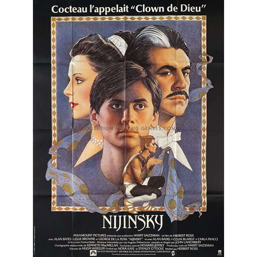 NIJINSKI Affiche de film- 120x160 cm. - 1980 - Alan Bates, Herbert Ross