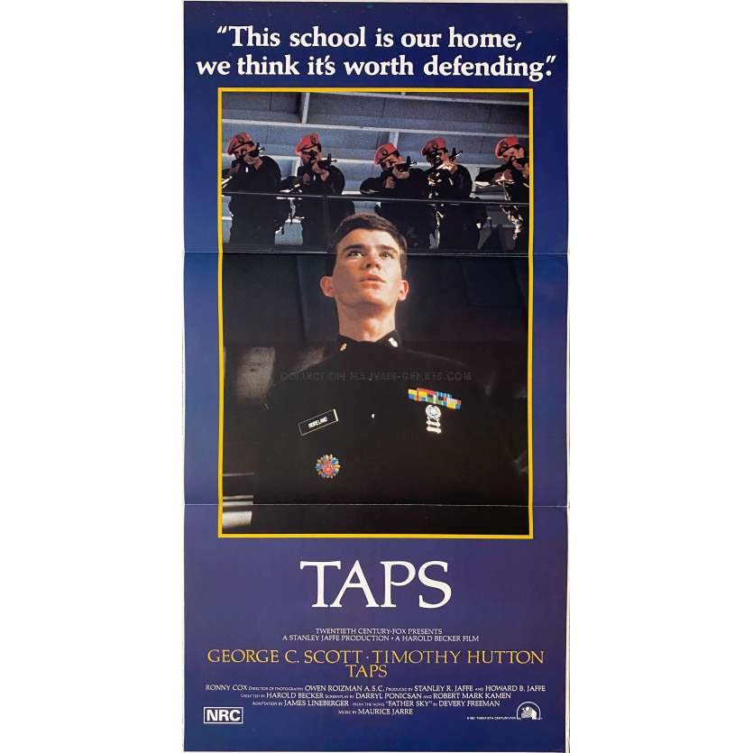 TAPS Affiche de film- 33x78 cm. - 1981 - George C. Scott, Harold Becker