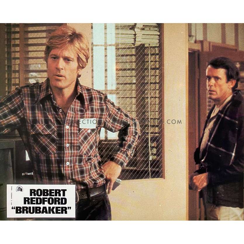 BRUBAKER Lobby Card N01 - 9x12 in. - 1980 - Stuart Rosenberg, Robert Redford