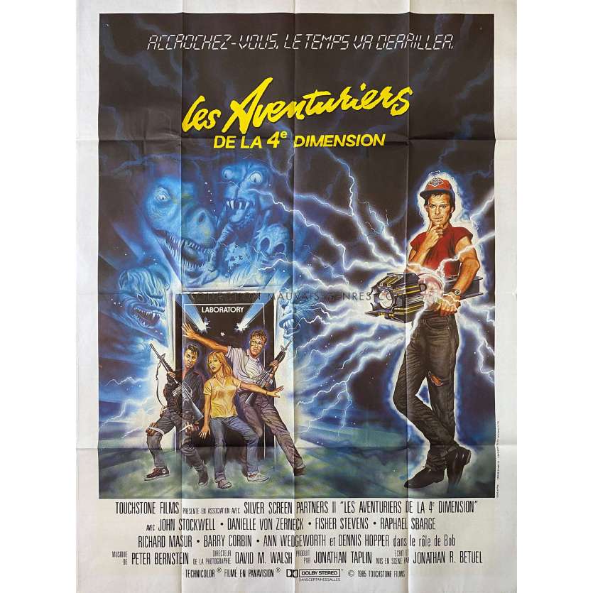 LES AVENTURIERS DE LA 4E DIMENSION Affiche de film- 120x160 cm. - 1985 - John Stockwell, Jonathan R. Betuel