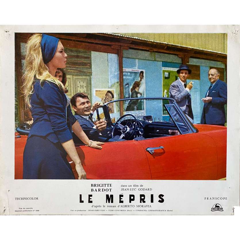 CONTEMPT Lobby Card N10 - 10x12 in. - 1963 - Jean-Luc Godard, Brigitte Bardot