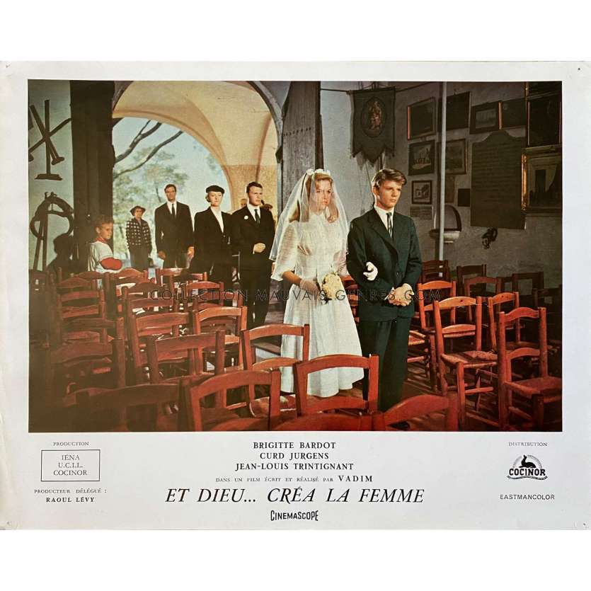 ET DIEU CREA LA FEMME Photo de film N08 - 24x30 cm. - 1956 - Brigitte Bardot, Roger Vadim