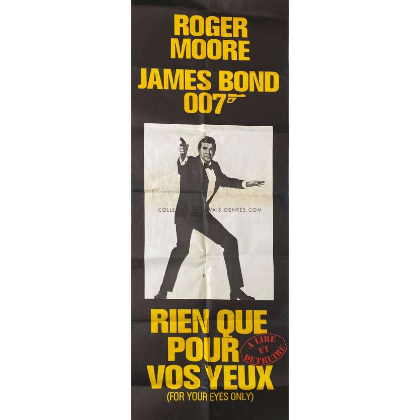 RIEN QUE POUR VOS YEUX Affiche de film- 60x160 cm. - 1981 - Roger Moore, John Glen