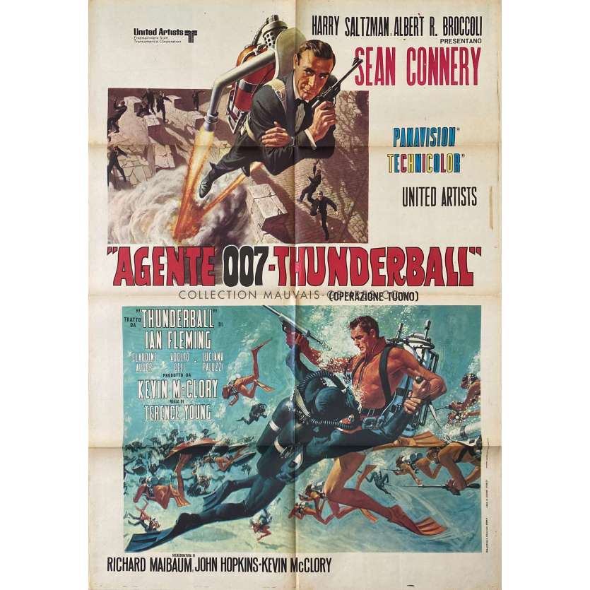 OPERATION TONNERRE Affiche de film- 100x140 cm. - 1965/R1971 - Sean Connery, James Bond