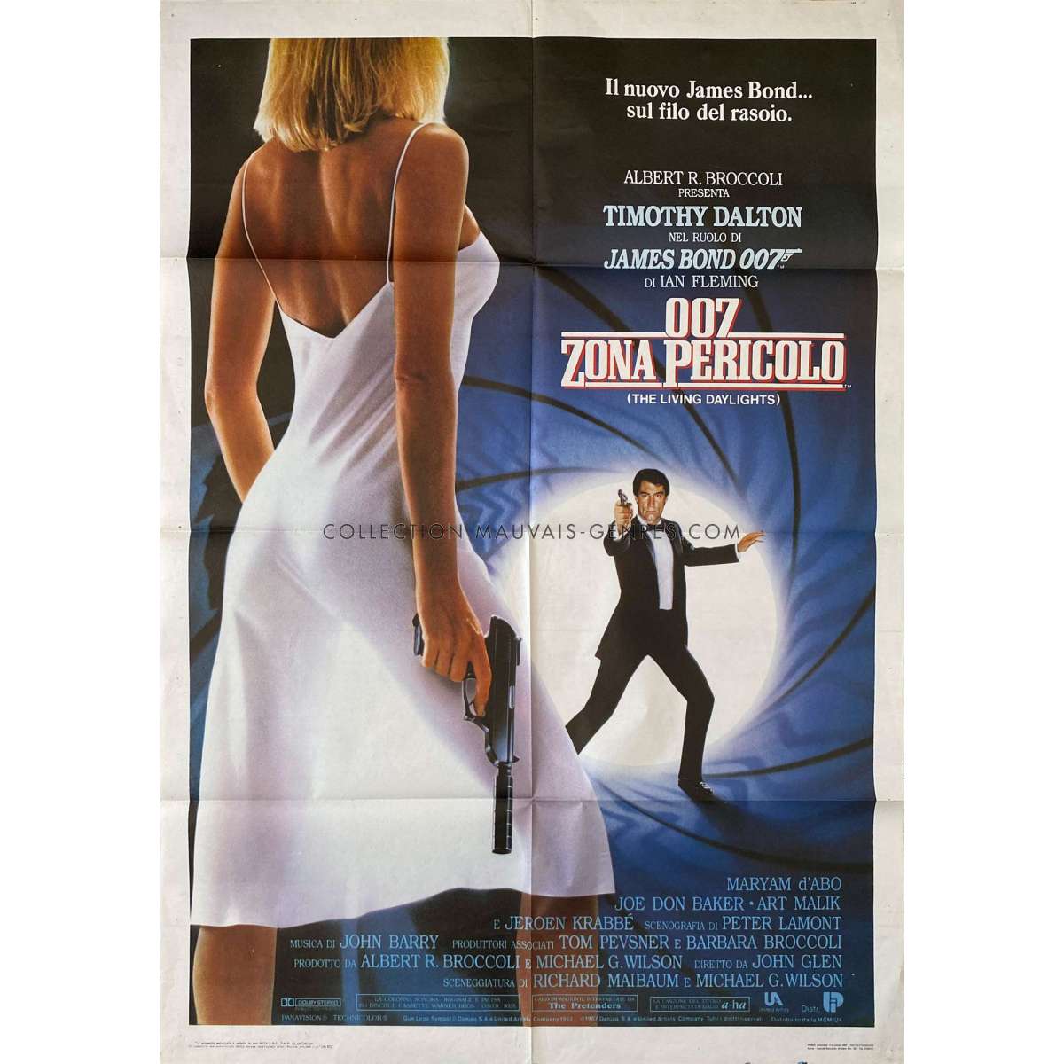 THE LIVING DAYLIGHTS Italian Movie Poster - 39x55 in. - 1987