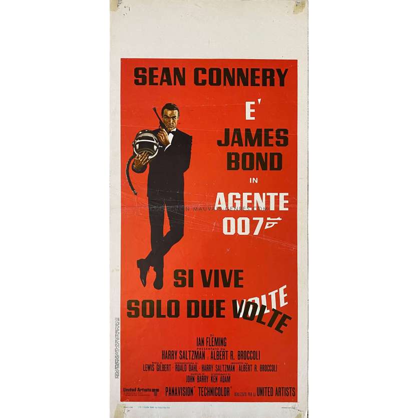 ON NE VIT QUE DEUX FOIS Affiche de film- 33x71 cm. - 1967/R1970 - Sean Connery, Lewis Gilbert