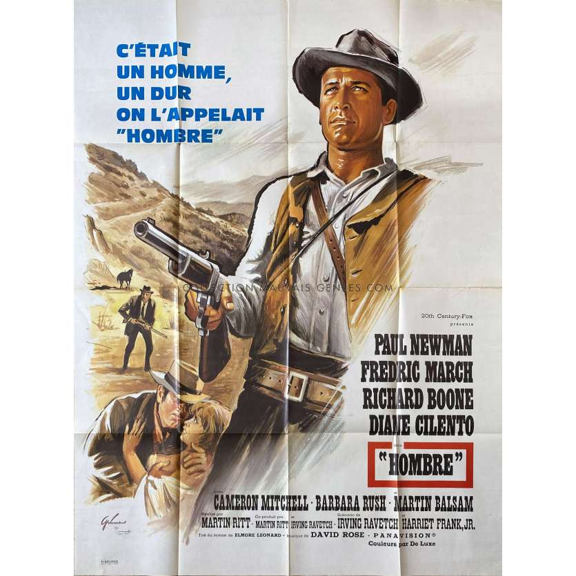 HOMBRE Affiche de film- 120x160 cm. - 1967 - Paul Newman, Martin Ritt