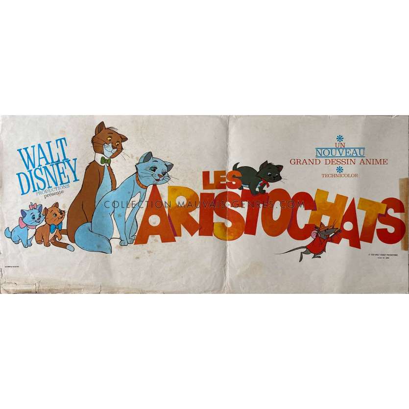 LES ARISTOCHATS Affiche de film- 30x70 cm. - 1970 - Phil Harris, Walt Disney