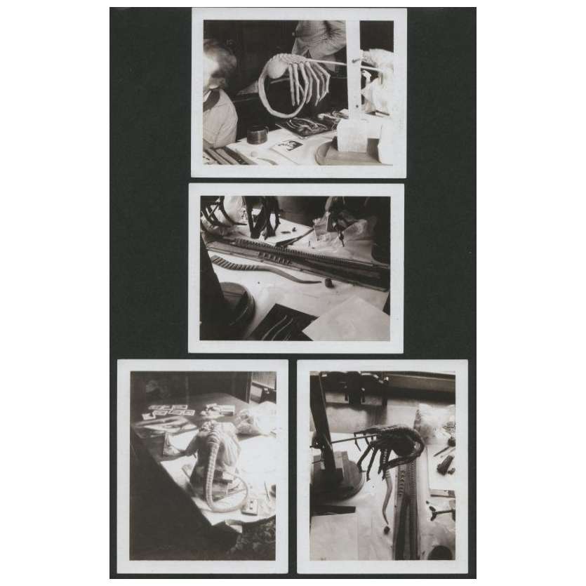 ALIEN Lot de 3 Polaroids UNIQUES ! Mediumsize B Original Vintage Photos, Scott, Giger
