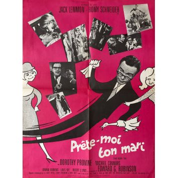 PRETE-MOI TON MARI Affiche de film- 60x80 cm. - 1964 - Jack Lemmon, Romy Schneider, David Swift