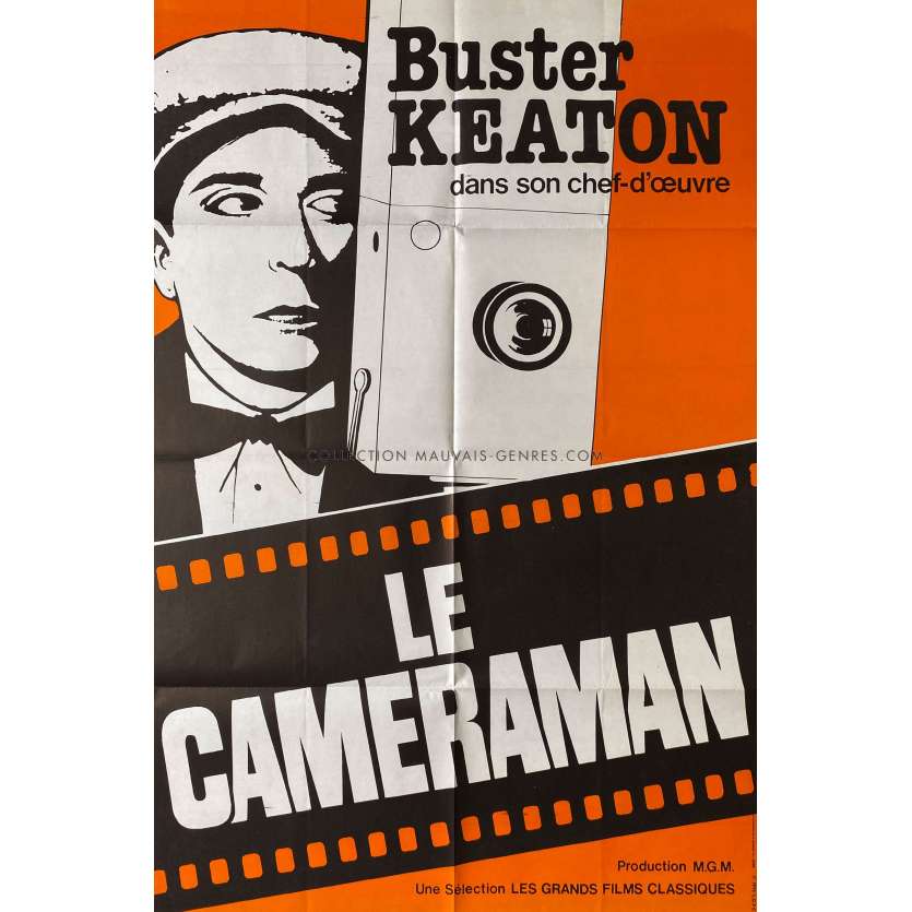 LE CAMERAMAN Affiche de film- 80x120 cm. - 1928 - Buster Keaton, Edward Sedgwick