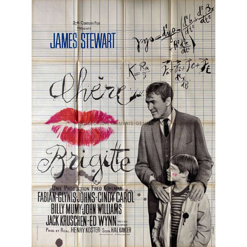 CHERE BRIGITTE Affiche de film- 120x160 cm. - 1965 - James Stewart, Henry Koster