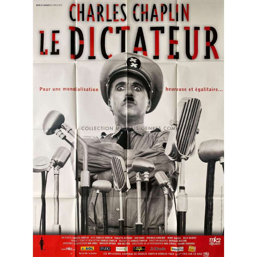 THE GREAT DICTATOR Movie Poster- 47x63 in. - 1940/R2010 - Charles Chaplin, Paulette Goddard