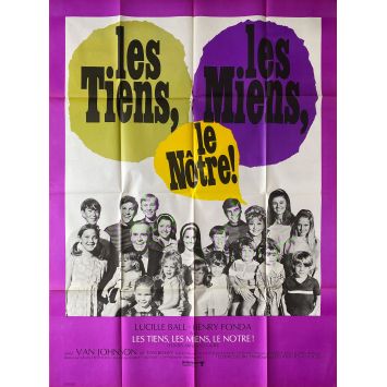 LES TIENS LES MIENS LES NOTRES Affiche de film- 120x160 cm. - 1968 - Lucille Ball, Henry Fonda, Melville Shavelson