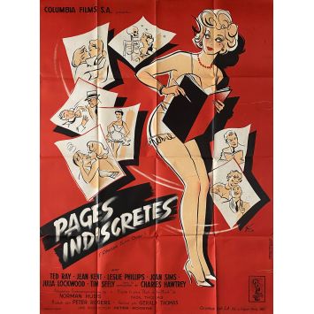 PAGES INDISCRETES Affiche de film- 120x160 cm. - 1959 - Ted Ray, Jean Kent, Gerald Thomas