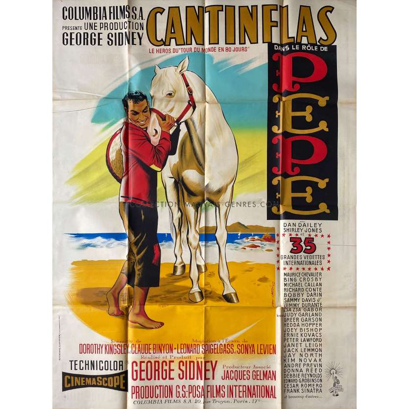 PEPE Affiche de film- 120x160 cm. - 1960 - Cantinflas, George Sidney