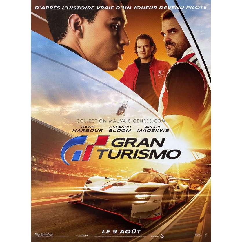 GRAN TURISMO Movie Poster- 15x21 in. - 2023 - Neill Blomkamp, Darren Barnet