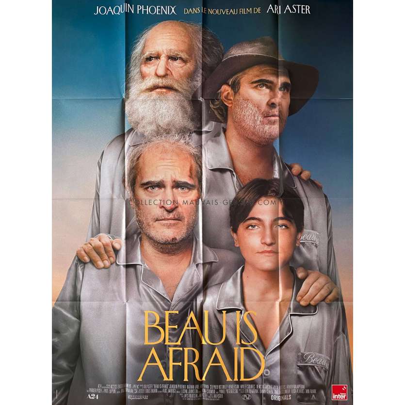 BEAU IS AFRAID Affiche de film- 120x160 cm. - 2023 - Joaquin Phoenix, Ari Aster