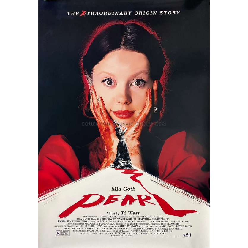 PEARL Movie Poster- 27x40 in. - 2022 - Ti West, Mia Goth