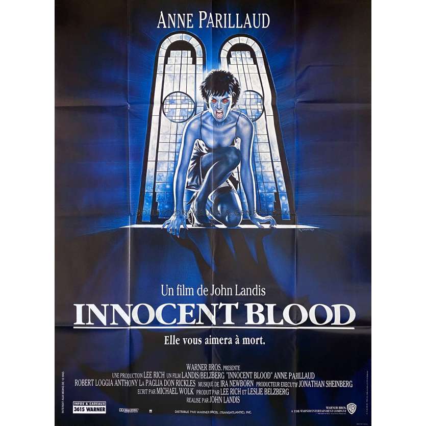 INNOCENT BLOOD Affiche de film- 120x160 cm. - 1992 - Anne Parillaud, John Landis