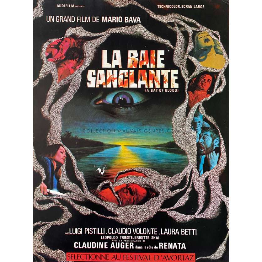 LA BAIE SANGLANTE Synopsis 4 pages. - 24x30 cm. - 1971 - Claudine Auger, Mario Bava