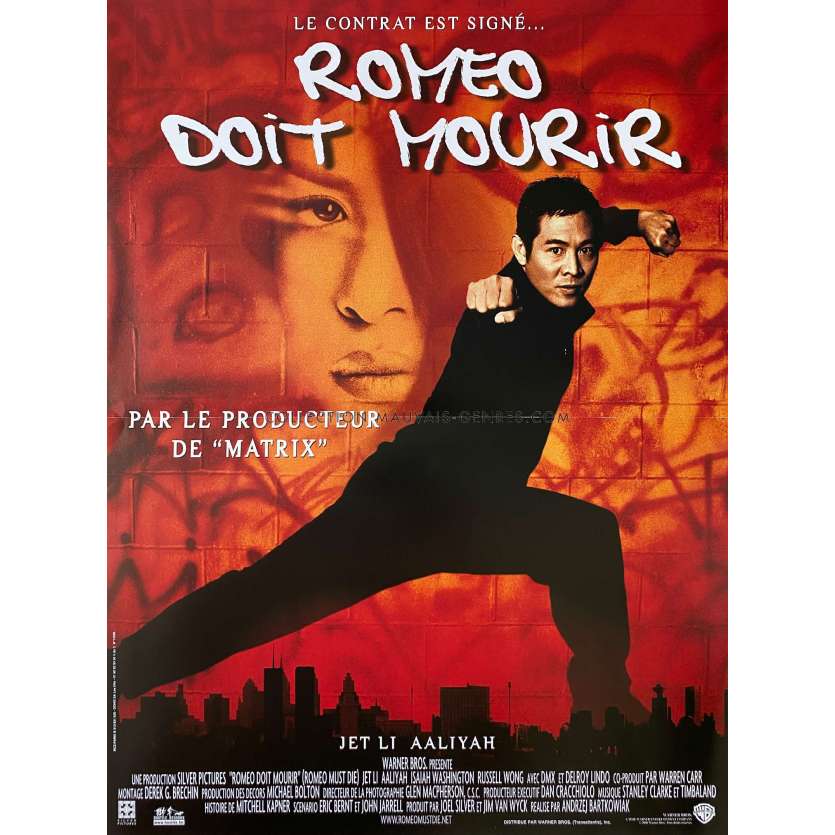 ROMEO DOIT MOURIR Affiche de film- 40x54 cm. - 2000 - Jet Lee, Andrzej Bartkowiak