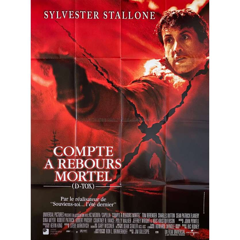 COMPTE A REBOURS MORTEL Affiche de film- 120x160 cm. - 2002 - Sylvester Stallone, Jim Gillespie